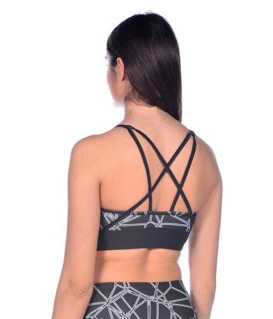 Gym Bra Top Cross Straps