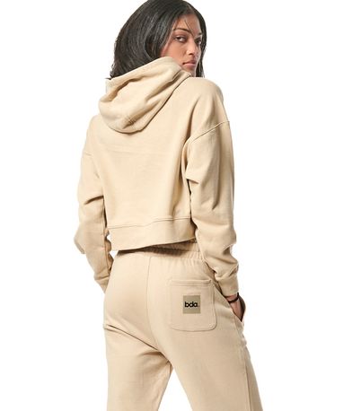 Body Action Womens Cropped Hoodie Γυναικείο (061427 SAND GREY-05C)