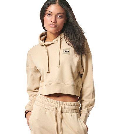 Body Action Womens Cropped Hoodie Γυναικείο (061427 SAND GREY-05C)