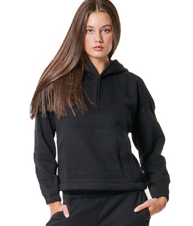 Body Action Half-Zip Hoodie Γυναικείο (061432 BLACK-01)