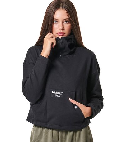 Body Action Oversized Hoodie Γυναικείο (061434 BLACK-01)