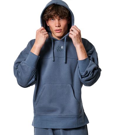 Body Action Lounge Fleece Hoodie Ανδρικό (063416 TURBULENCE GREY-03)