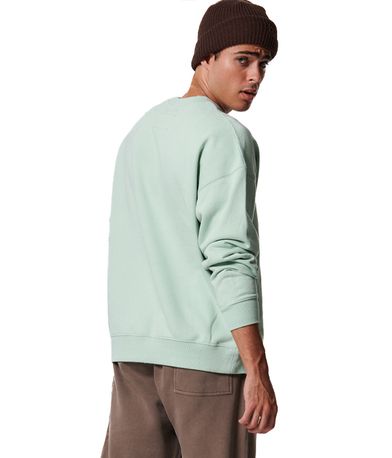 Body Action Crewneck Μπλούζα Με Λαιμόκοψη Ανδρική (063417 AQUA MINT-07D)