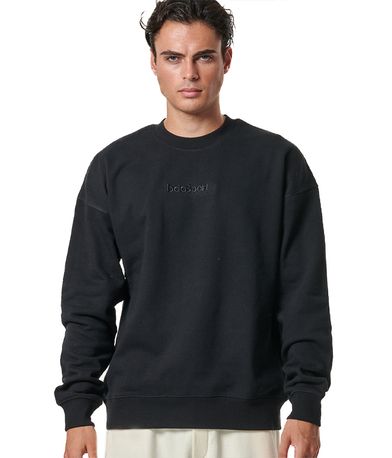 Body Action Crewneck Μπλούζα Με Λαιμόκοψη Ανδρική (063417 BLACK-01)