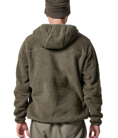 Body Action Men S Half-Zip Sherpa-Fleece Hoodie Ανδρικό (063419 SHADOW GREEN-07E)