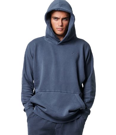 Body Action Faded-Effect Hoodie Ανδρικό (063422 OCEAN BLUE-04)