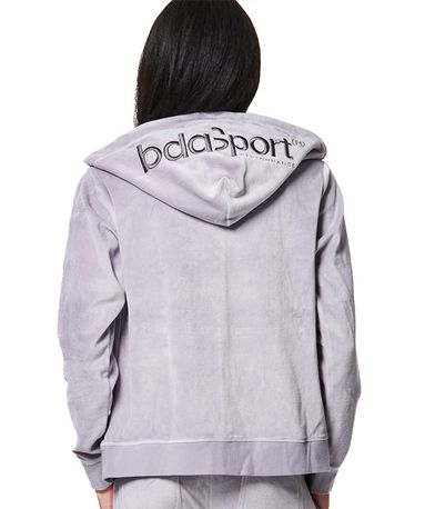 Body Action Womens Velour Ζακέτα Βελουτέ Γυναικεία (071417 LILAC GREY-03)