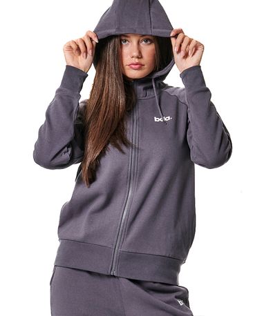 Body Action Fleece Full Zip Ζακέτα Βαμβακερή Γυναικεία (071421 PEARL GREY-03G)