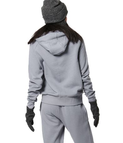 Body Action Fleece Full Zip Ζακέτα Βαμβακερή Γυναικεία (071421 SILVER GREY-03)