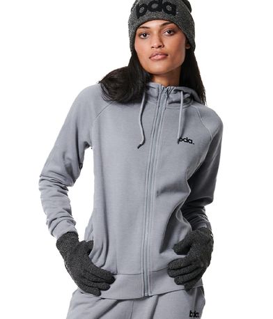 Body Action Fleece Full Zip Ζακέτα Βαμβακερή Γυναικεία (071421 SILVER GREY-03)