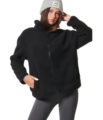 Body Action Ζακέτα Sherpa Γυναικεία (071426 BLACK-01)