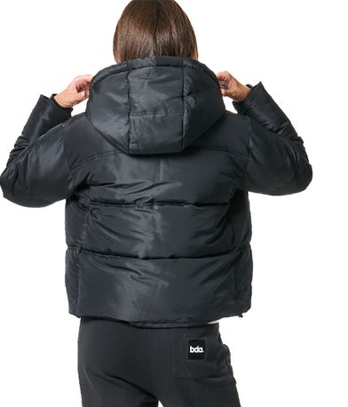 Body Action Womens Quilted Cropped Μπουφάν Puffer Γυναικείο (071428 BLACK-01)