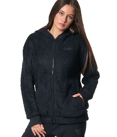 Body Action Full-Zip Ζακέτα Sherpa Γυναικεία (071430 BLACK-01)