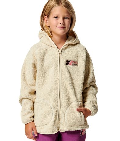 Body Action Girls Boucle Faux Ζακέτα Sherpa (072404 POWDER ECRU-05)