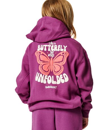 Body Action Girls Long Sleeve Full Zip Ζακέτα Βαμβακερή (072405 WOOD VIOLET-13)