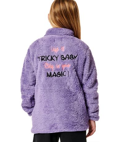 Body Action Girls Fluffy  Ζακέτα Sherpa (072406 PURPLE HAZE-13A)