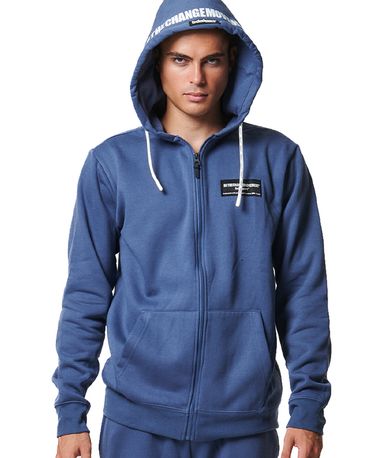 Body Action Full Zip Function Ζακέτα Βαμβακερή Ανδρική (073416 BLUE INDIGO-04B)