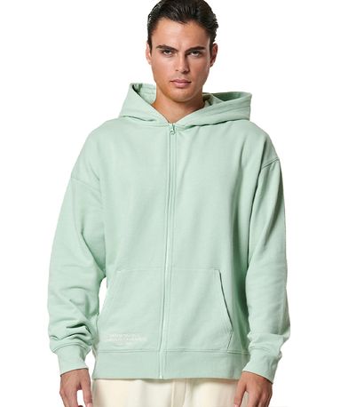 Body Action Zip-Up Ζακέτα Βαμβακερή Ανδρική (073417 AQUA MINT-07D)