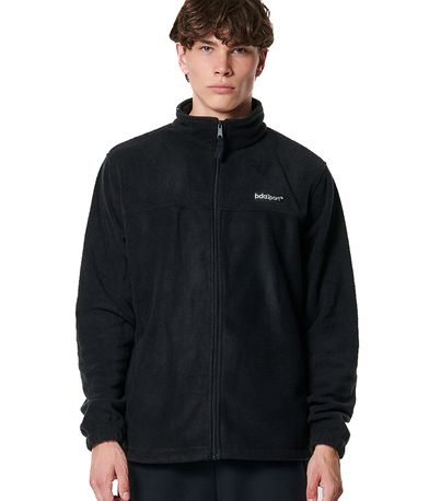 Body Action Mens Polar Ζακέτα Fleece Ανδρική (073418 BLACK-01)