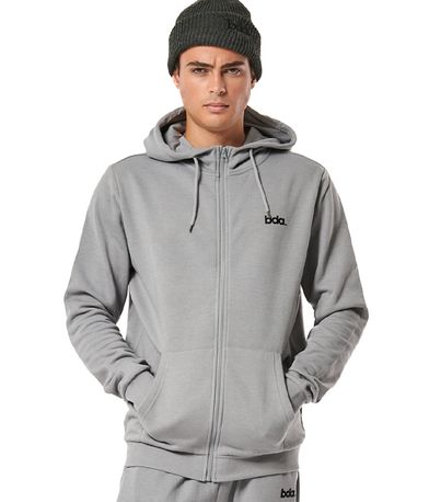 Body Action Fleece Full Zip Ζακέτα Βαμβακερή Ανδρική (073419 SILVER GREY-03)