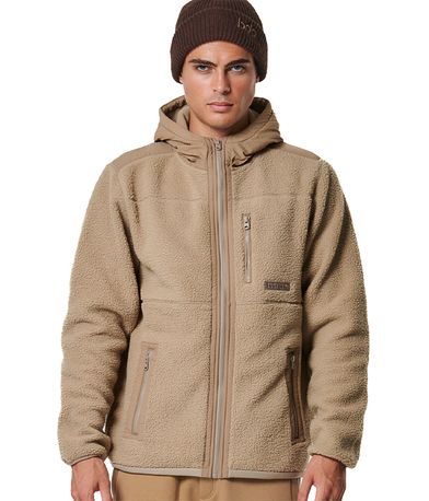 Body Action Ζακέτα Sherpa Ανδρική (073422 FOSSIL BEIGE-05C)