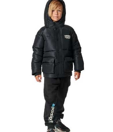 Body Action Μπουφάν Puffer (074407 BLACK-01)