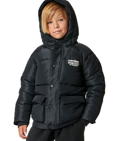 Body Action Μπουφάν Puffer (074407 BLACK-01)