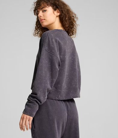 Puma Dare To Relaxed Washed Crew Μπλούζα Με Λαιμόκοψη Γυναικεία (626799 69)