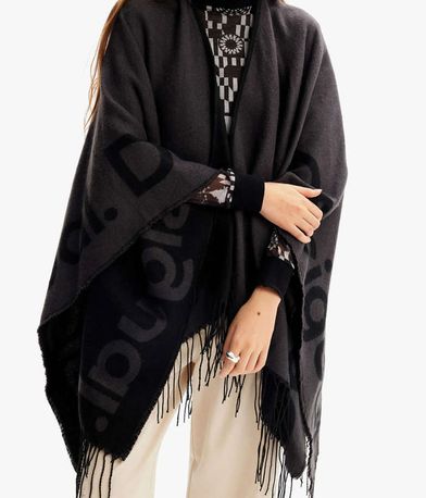 Poncho Logo Paris DESIGUAL