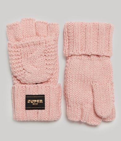 Γάντια Μισά Cable Knit Gloves SUPERDRY