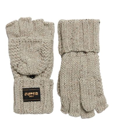 Γάντια Μισά Cable Knit Gloves SUPERDRY