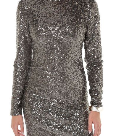 Φόρεμα Sequin Mock Neck Mini Dress SUPERDRY