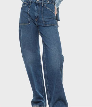 Denim Παντελόνι Wide Leg Jeans UHW Utility PEPE JEANS