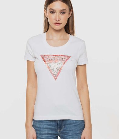 T-Shirt Satin Triangle GUESS