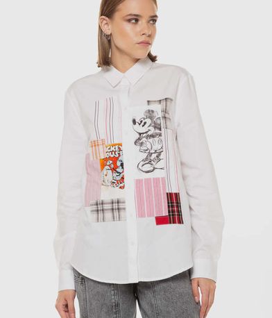 Μακρυμάνικο Πουκάμισο Bolonia Mickey DESIGUAL x Disney