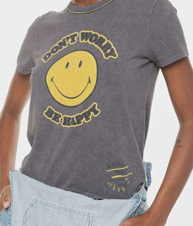 T-shirt More Smiley DESIGUAL x Smiley