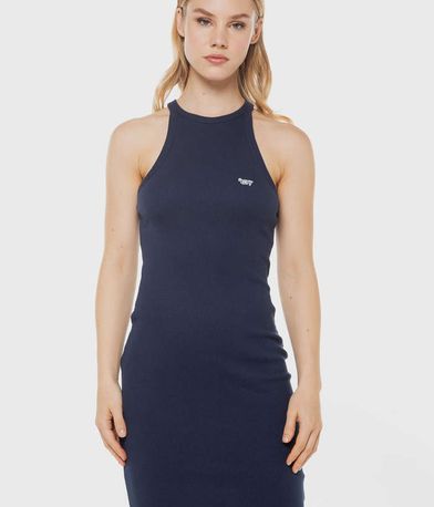 Midi Φόρεμα SL Rib Bodycon SUPERDRY