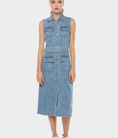 Maxi Denim Φόρεμα Liz PEPE JEANS