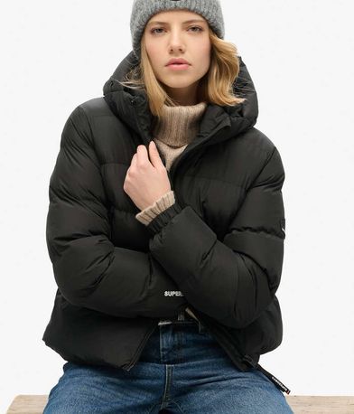 Puffer Μπουφάν Hooded Sports Puffer SUPERDRY