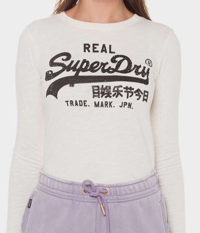 Μακρυμάνικη Μπλούζα Embellished VL Graphic SUPERDRY