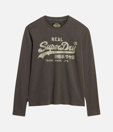 Μακρυμάνικη Μπλούζα Embellished VL Graphic SUPERDRY