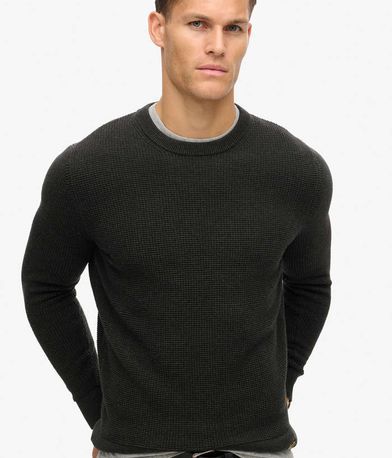 Πλεκτή Μπλούζα Textured Crew Knit SUPERDRY