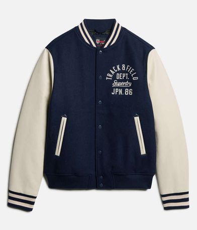 Bomber Μπουφάν Varsity Chain Stitch Bomber SUPERDRY