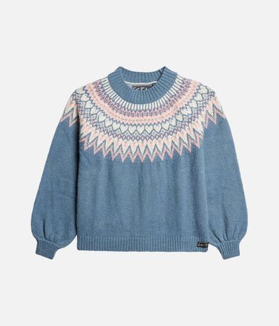 Πουλόβερ D2 Ovin Slouchy Pattern SUPERDRY