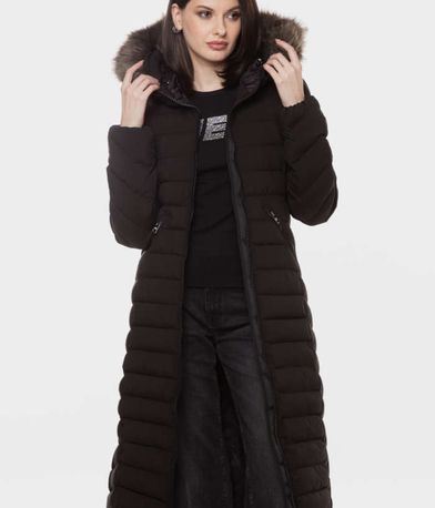 Μπουφάν Fuji Faux Fur Hooded SUPERDRY