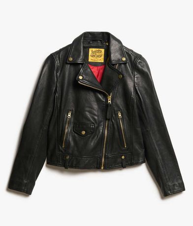 Biker Δερμάτινο Μπουφάν Ovin Classic SUPERDRY