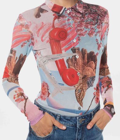 Μακρυμάνικο Πουκάμισο Surreal Blossom DESIGUAL x LACROIX