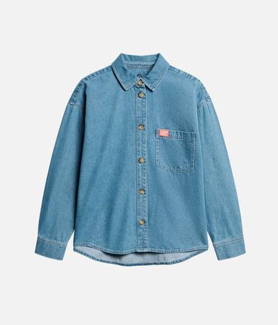 Denim Overshirt Πουκάμισο D1 Ovin SUPERDRY