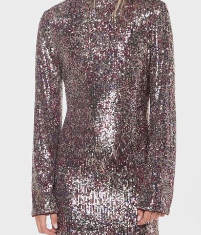 Mini Φόρεμα LS Printed Sequin SUPERDRY