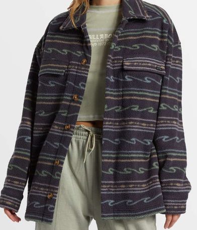 Fleece Shacket Happy Camper BILLABONG